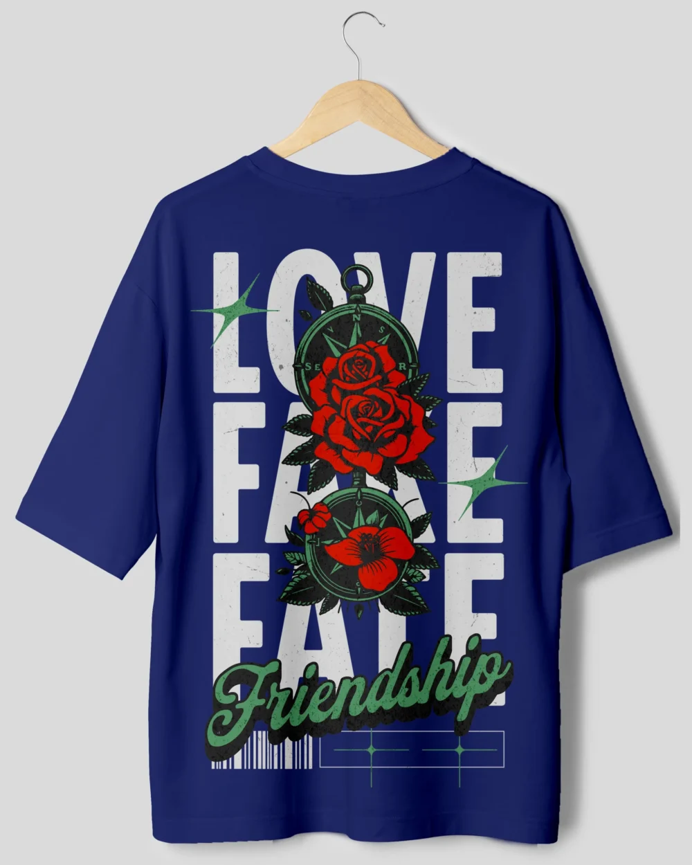 Friendship Love Streetwear Oversized T-Shirt