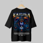 Libra Zodiac Sign Both Side Printed Oversized T-Shirt – 240 GSM Cotton, Comfortable Fit